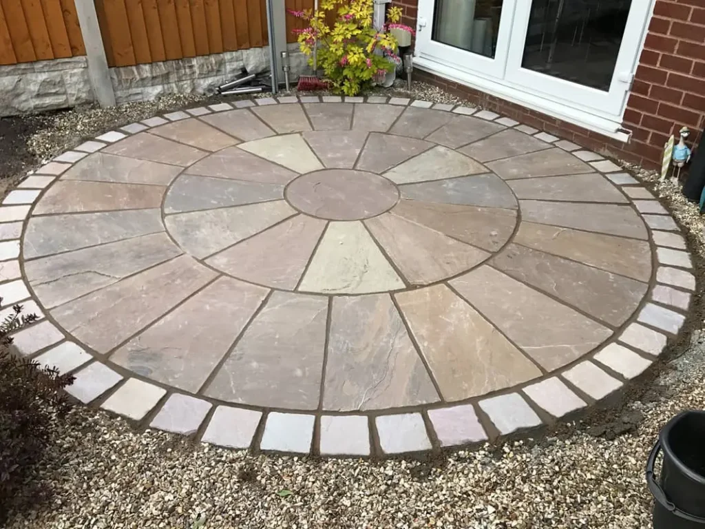 patio island installation project
